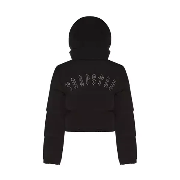 Trapstar Irongate Jacket Detachable Hood Black WOMAN