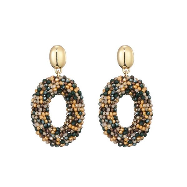 JUNI multi colour oorstekers berry drop