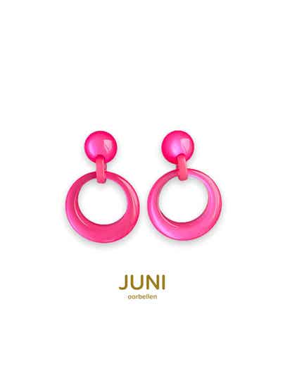 JUNI by Angelo Moretti Basics earrings - fuchsia rose