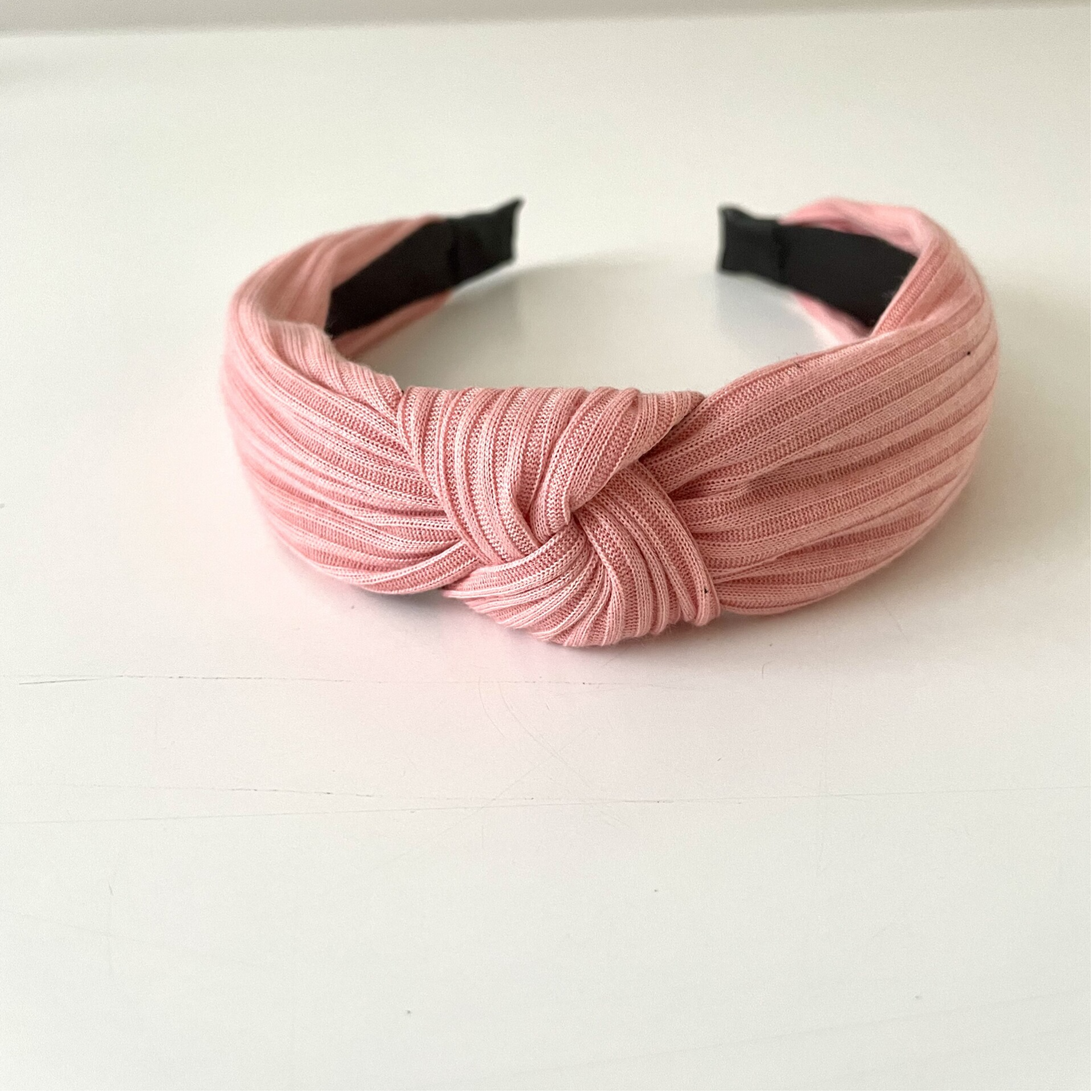 Haarband ribbel - licht rose