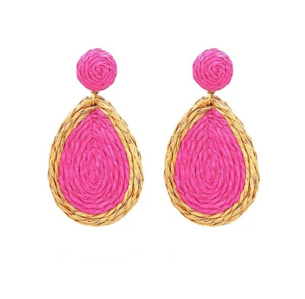 JUNI Summer drop oorbellen - Rose