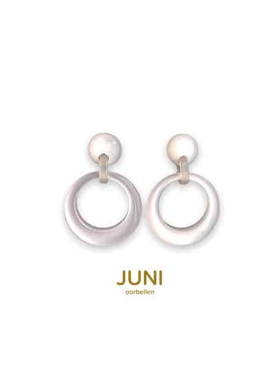 JUNI by Angelo Moretti Basics earrings - transparant wit