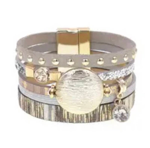 JUNI Armband gesp magneet - Gray