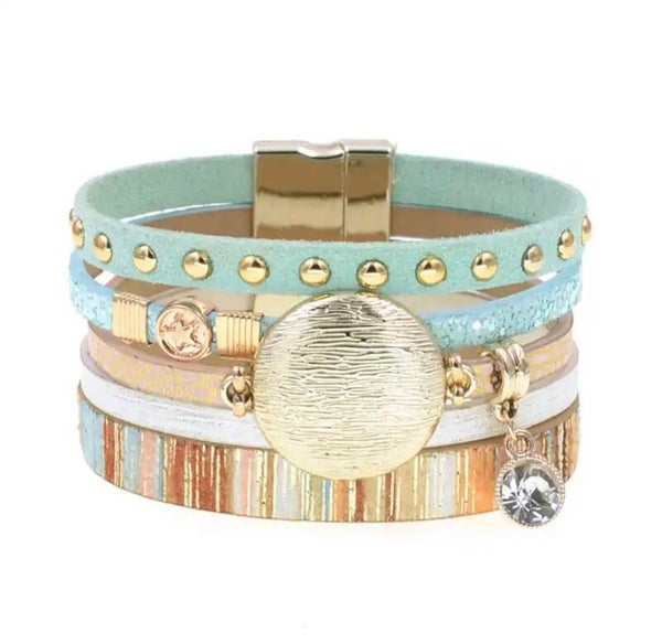 JUNI Armband gesp magneet - Blue