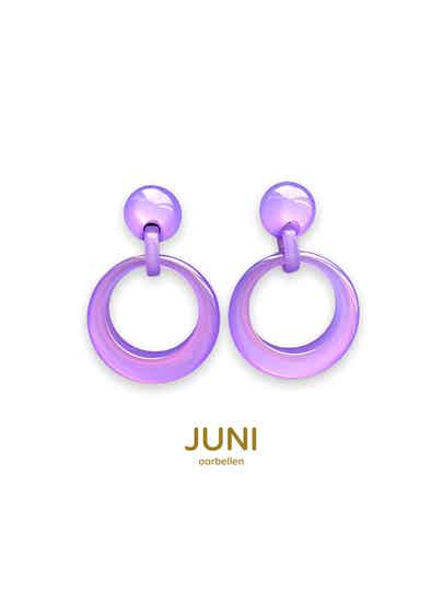 JUNI by Angelo Moretti Basics earrings - Paars