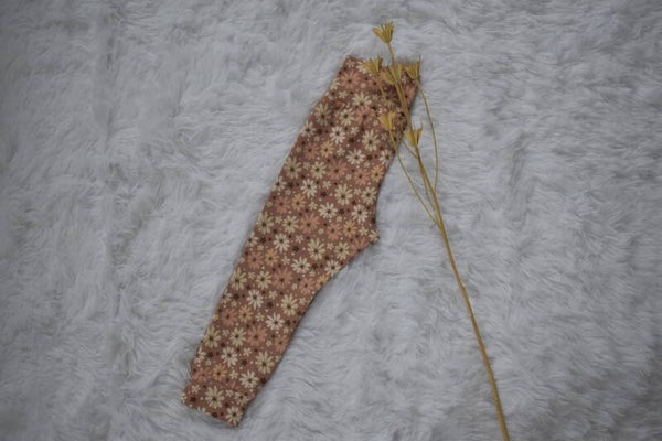 Legging | Flared broek perzikbloem