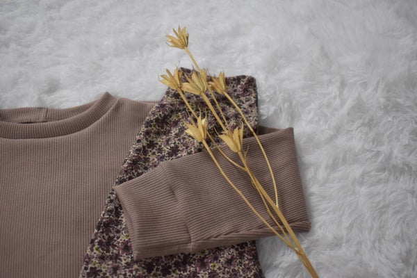 Babyshirt oude mauve