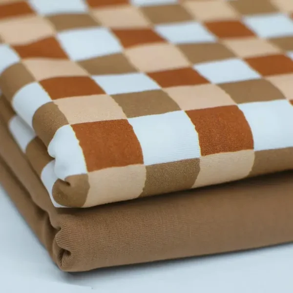 Shirt/Sweater blokken bruin/beige