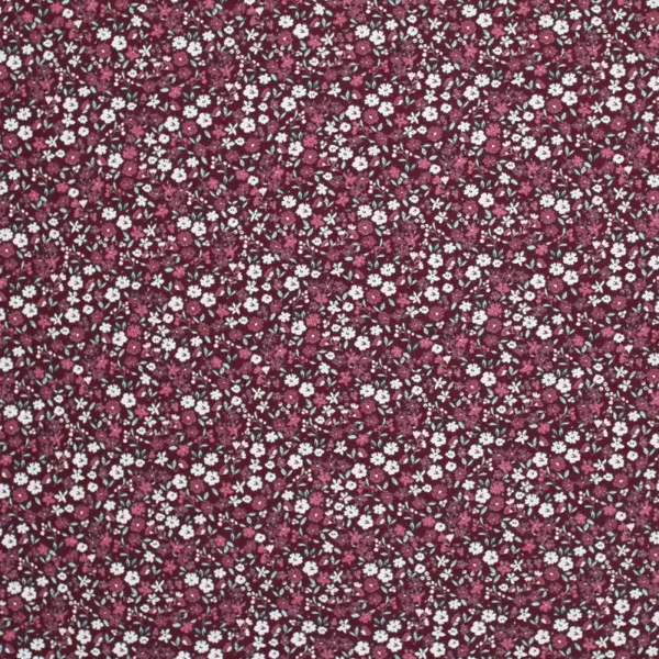 Jurk mooie bloem bordeaux