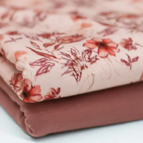 Legging | Flared broek kleiroze bloemen