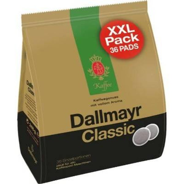 Dallmayr Classic Kaffeepads XXL Röstkaffee 36 Pads