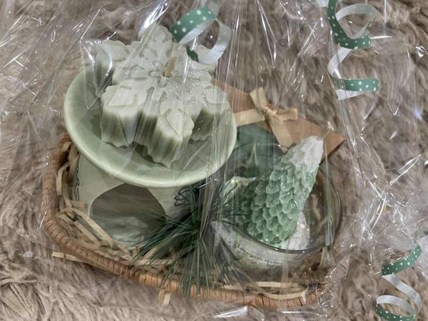 COFFRET BRULEUR & FONDANTS " NOEL VERT"