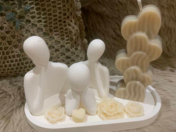 BOUGIE BIJOUX DECORATIVE "FAMILLE"