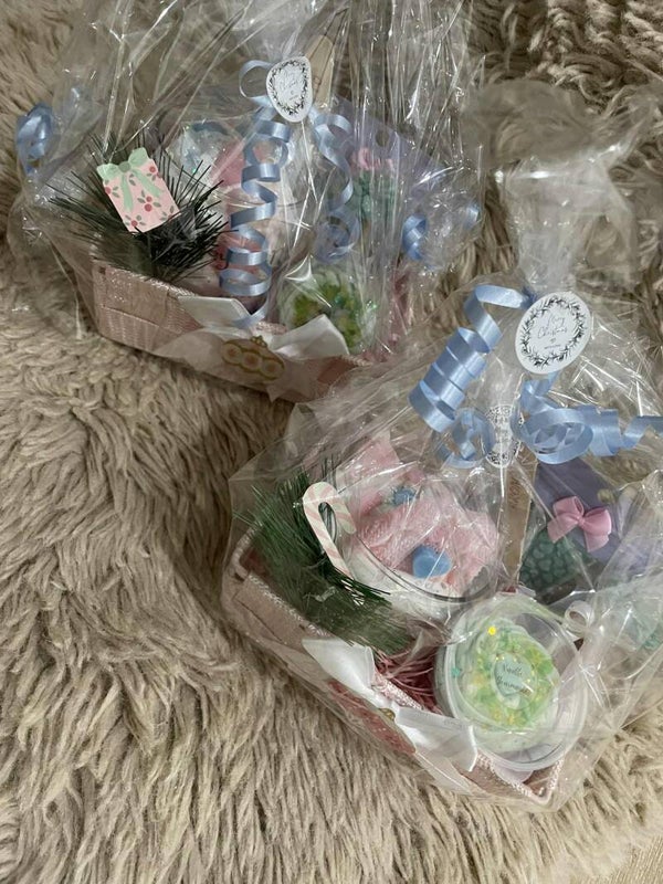 COFFRET NOEL "ROSE & BLEU"