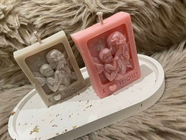 Bougie bijoux "I LOVE MOM"