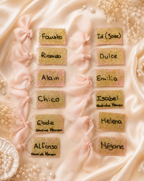 ✨ Marque-places personnalisés – Élégance & douceur ✨
