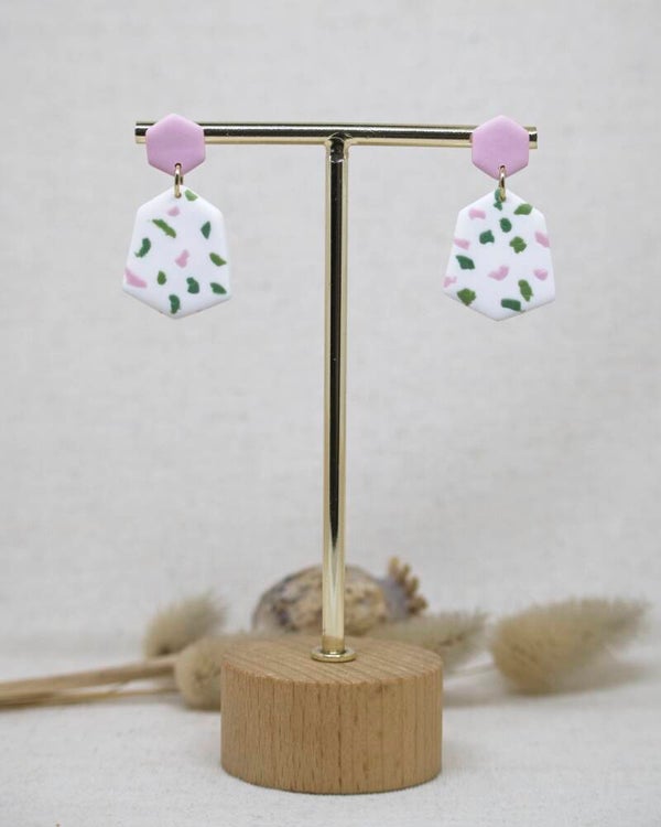 Esagono grande L rosa