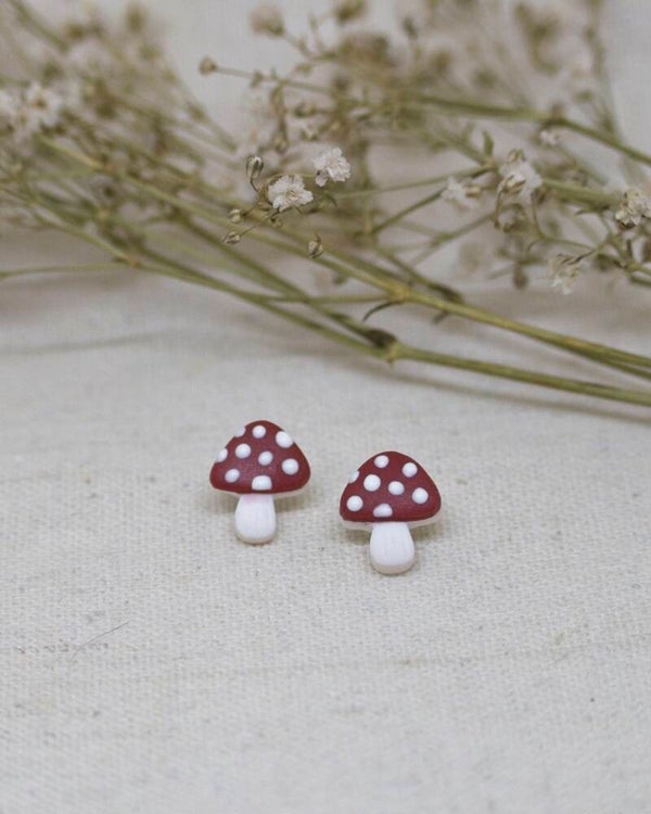 Paddestoel mini studs