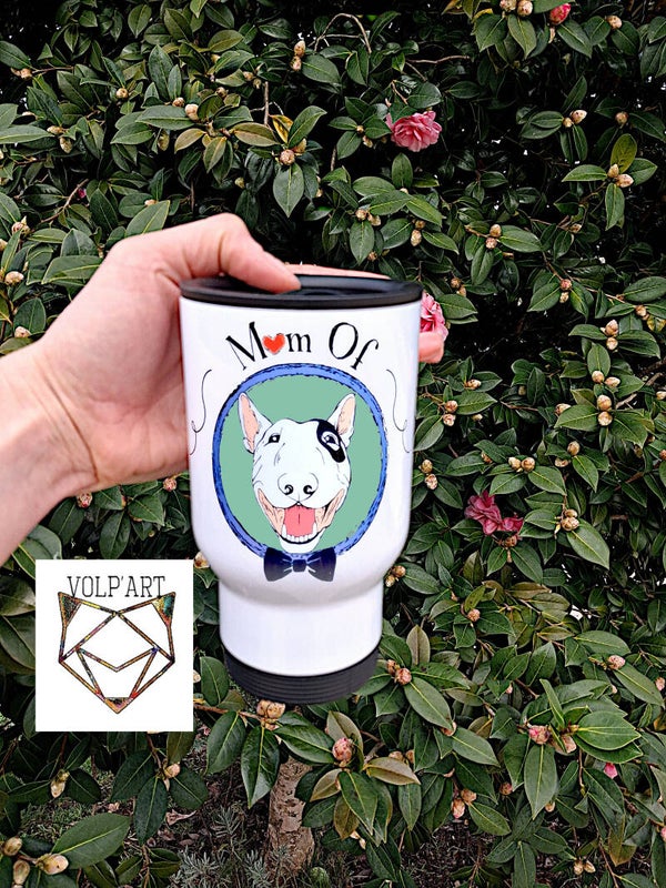 Bull Terrier Mom Of 3 - Thermos