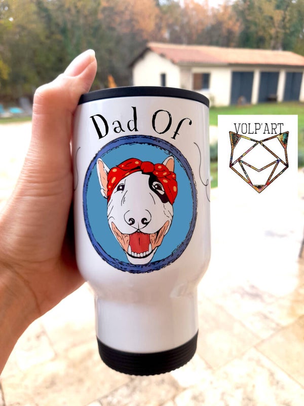 Bull Terrier Dad Of 1 - Thermos