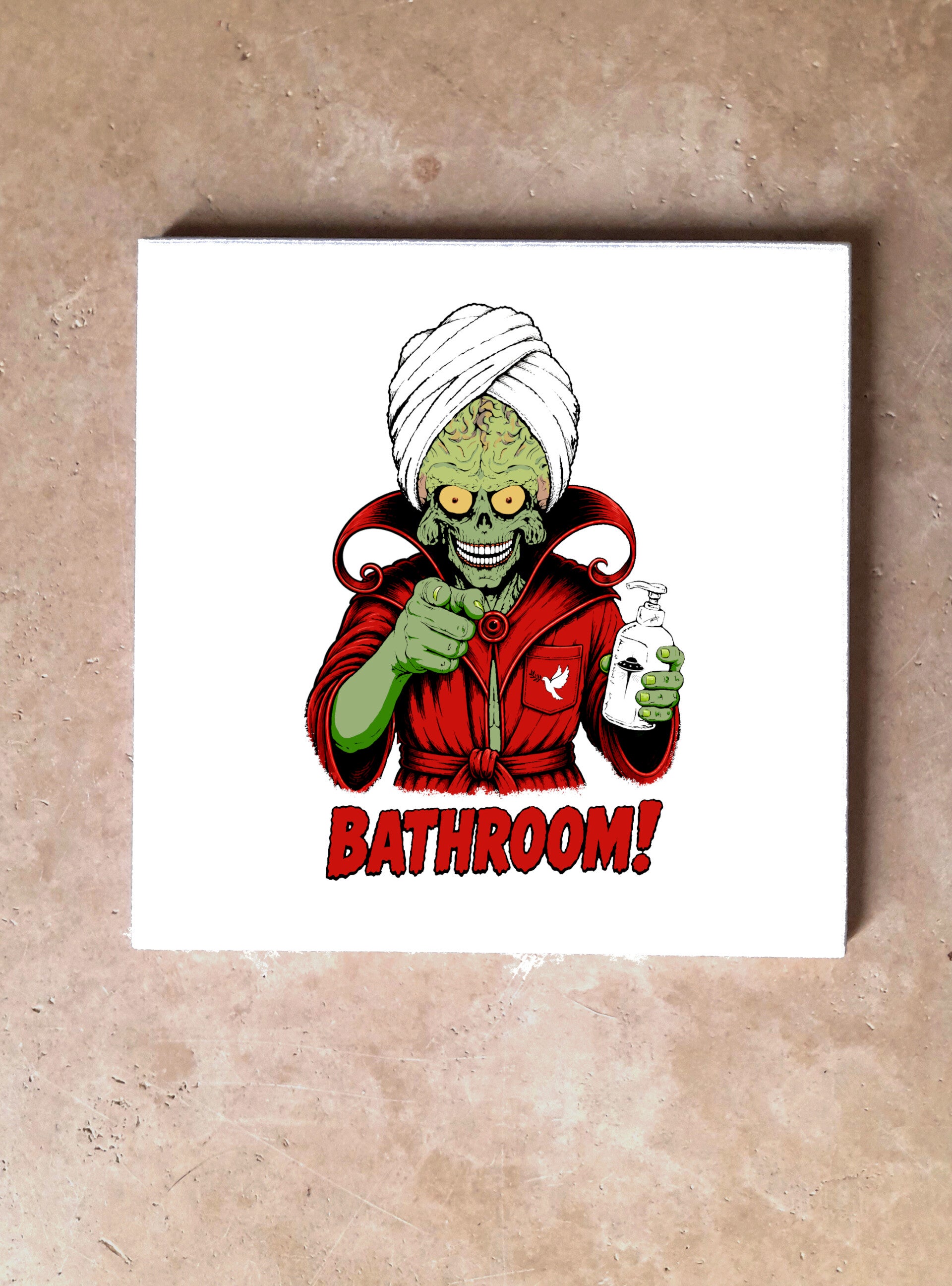 Mars Attacks! BATHROOM 1 Carré