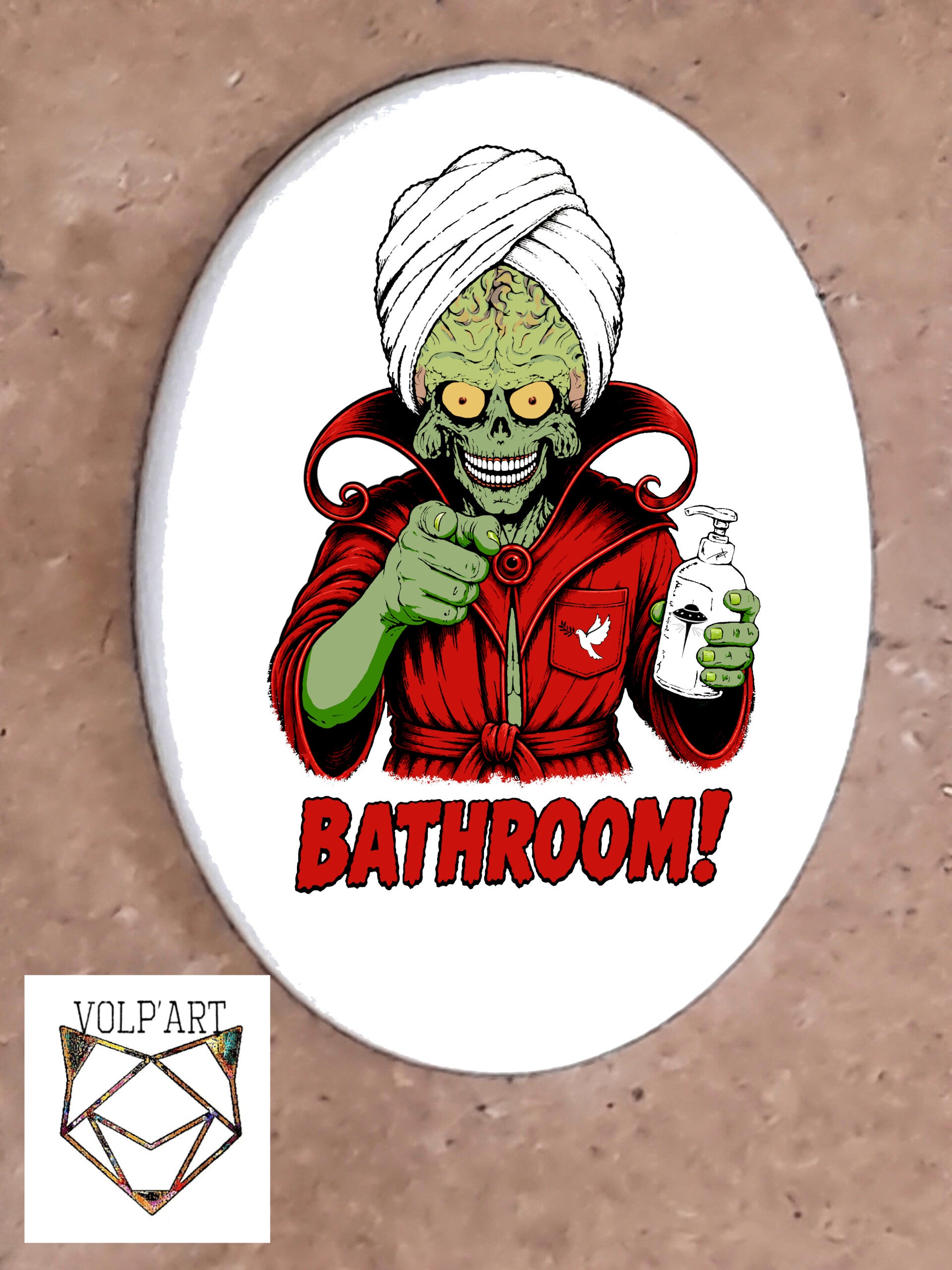 Mars Attacks! Bathroom 1 Ovale