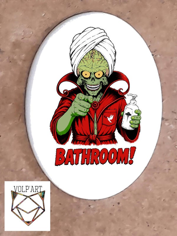 Mars Attacks! Bathroom 1 Ovale