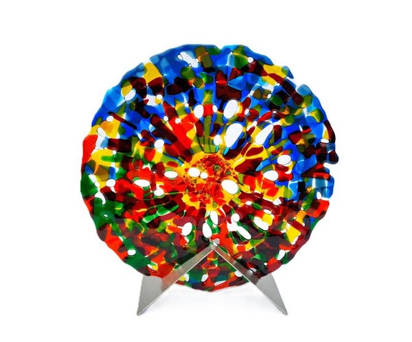 Cirkel in blauw, rood, groen en geel