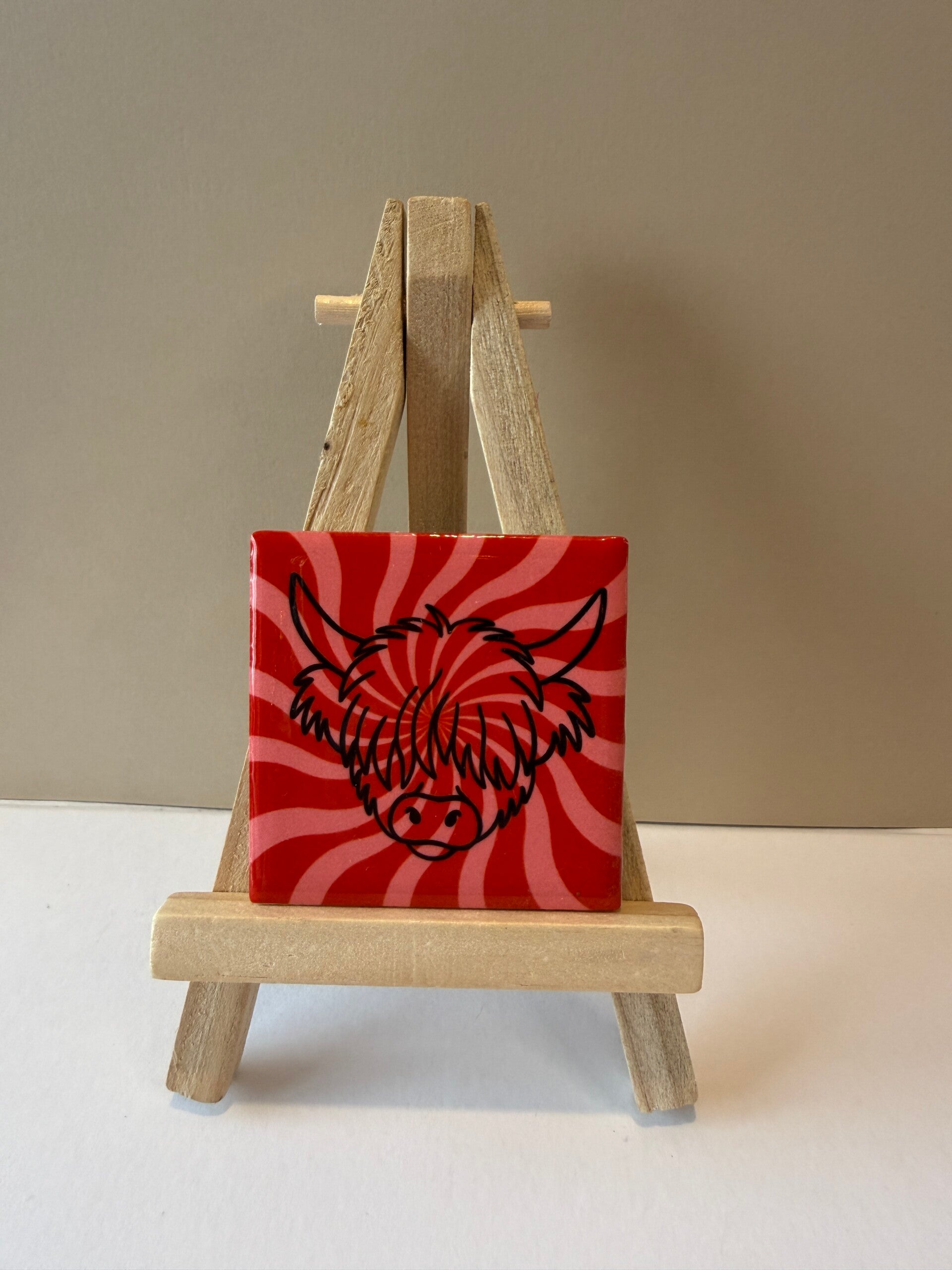 Mini tegeltje hooglander