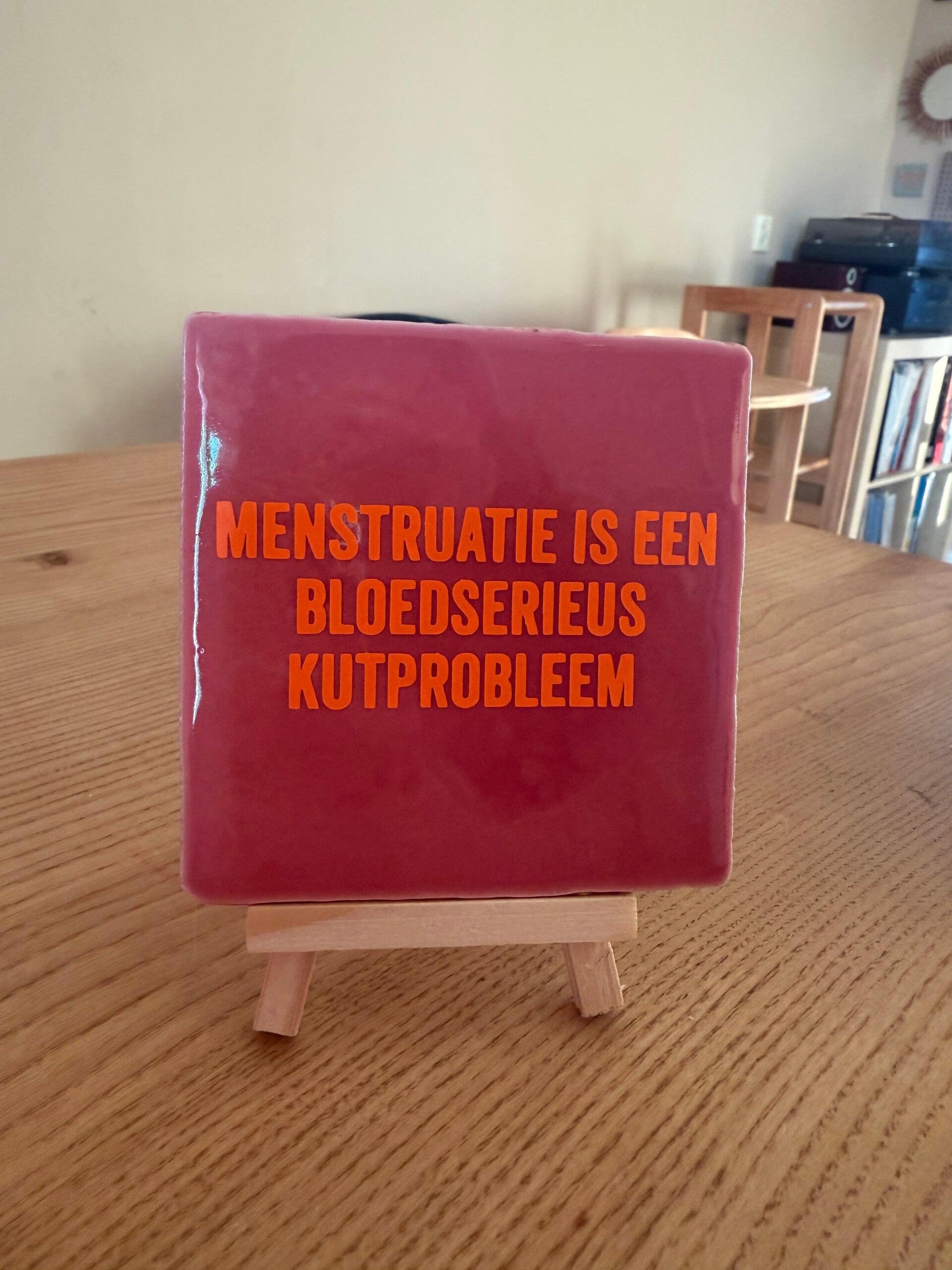Menstruatie tegeltje