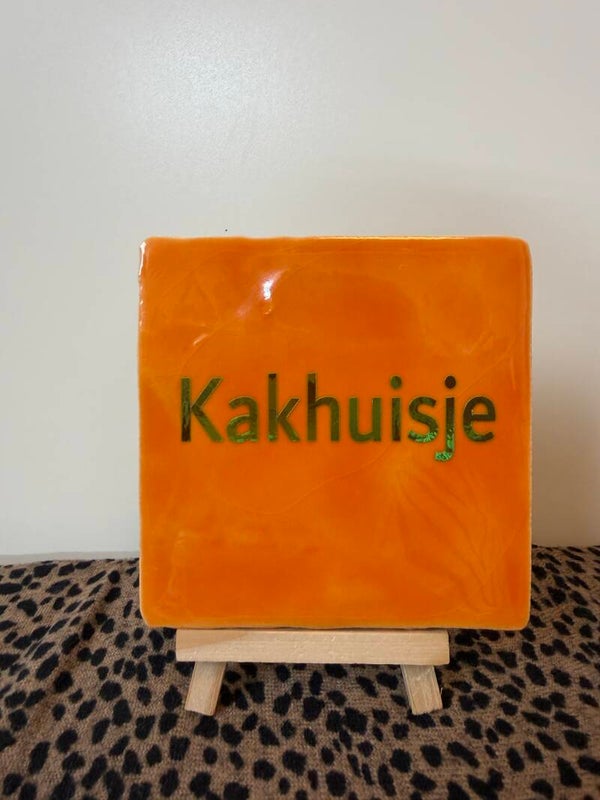 Kakhuisje tegeltje 10 x 10