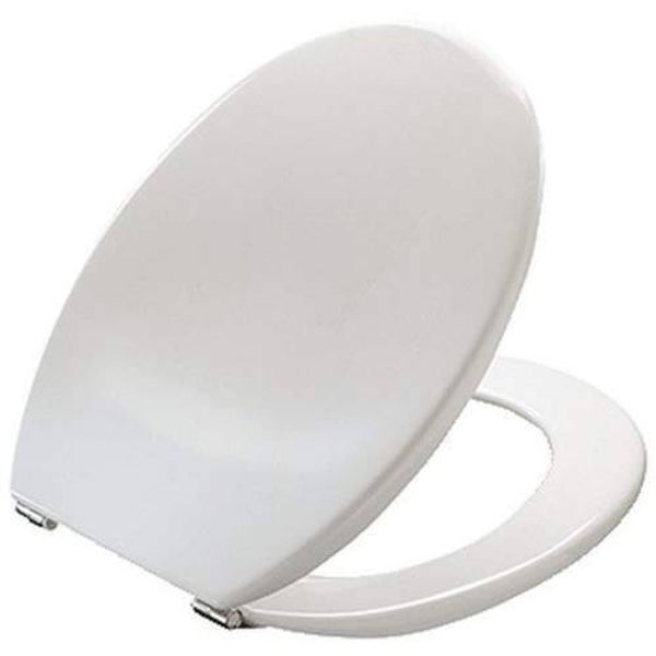 Pressalit Projecta 100 closetzitting met deksel wit polygiene scharnier BY3 rvs