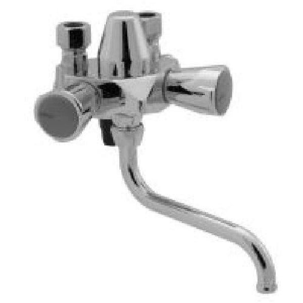 Venlo Nimbus II messing Eco drukmengcombinatie hoh 60 mm chroom (7 bar)