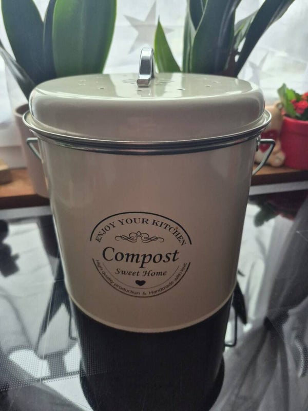 Retro Komposteimer Küche ca. 3l