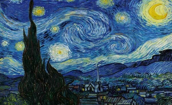 Fotobehang De Sterrennacht | Vincent van Gogh | Fotobehangkoning.nl
