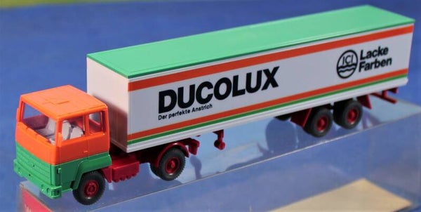 Wiking H0  540/27 Ford Transcontinental truck met oplegger ‘ICI Ducolux’