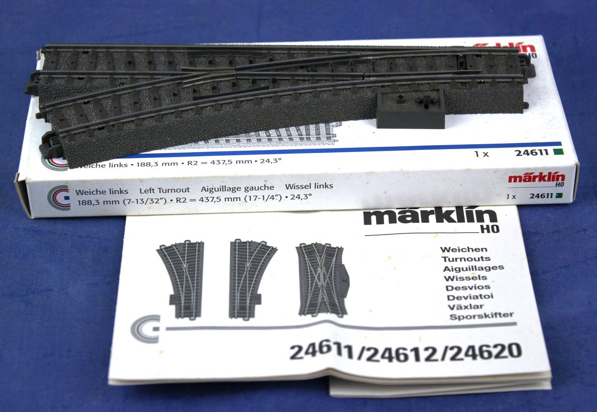 Märklin H0 24611/612 Weichen-Paar aus Anlagerückbau (Gebraucht) in