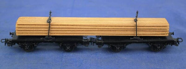 Märklin 1/87 H0 361 G (4512.2) Draaischamel wagens met houtlading.