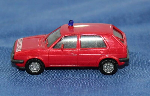 Herpa H0 VW Golf ‘Feuerwehr’, bevelvoerderswagen.