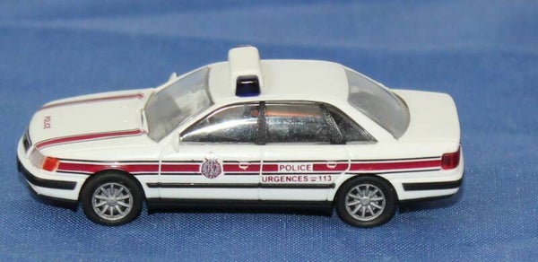 Rietze H0 Audi 100 police urgences Luxemburg.
