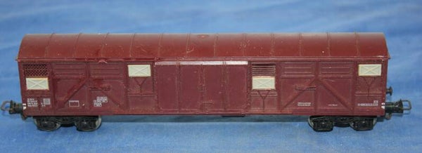 Jouef H0 6531 Vier assige gesloten goederenwagen SNCF Gas.