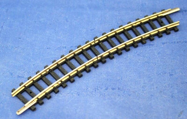 Minitrix N-spoor (1:160) 4986 Gebogen scheidingsrail rail R2 24 graden.