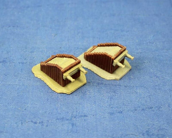 Scenery N-spoor (1:160) Twee stootjukken.