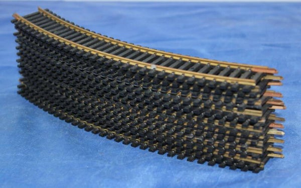 Lima H0 3030 messing Twaalf  gebogen rails R360, >36°.