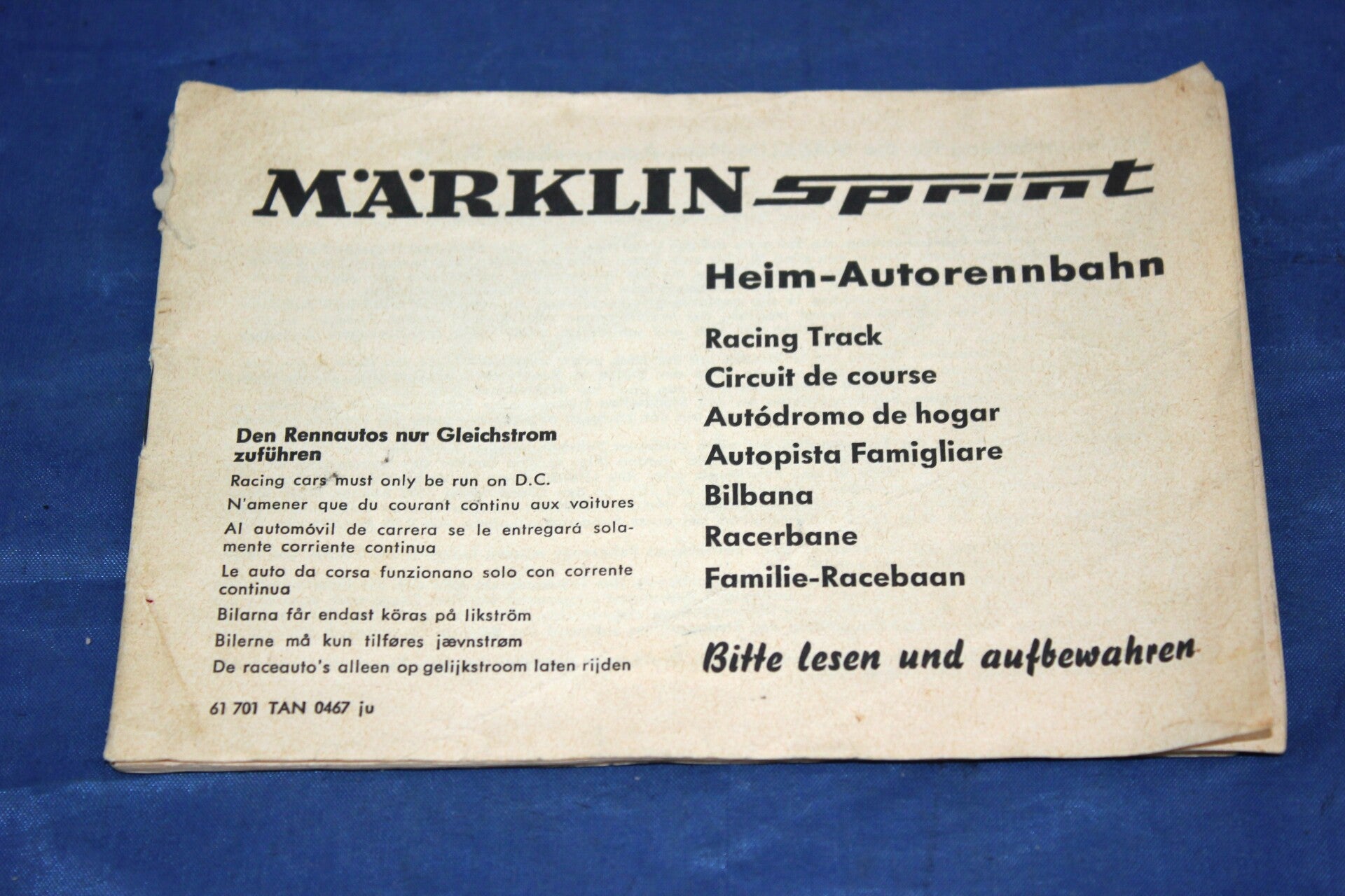 Märklin Sprint Handleiding familie racebaan.