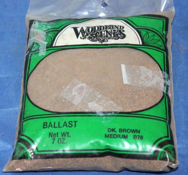 Woodland Scenics B78 Ballast Dk. brouwn medium.