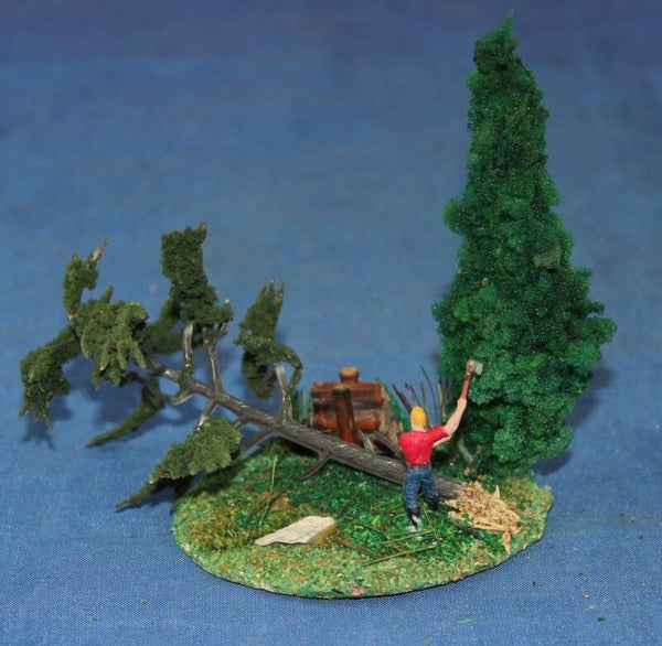 Scenery H0 mini diorama ‘houthakker 2’.