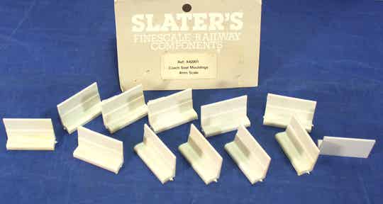 Slater’s 4 mm scale X42001 Coach Seat Mouldings.