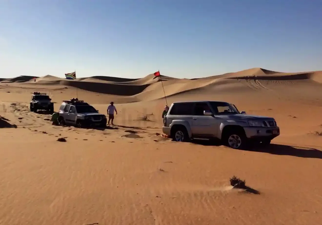 Car stuck in sand recovery Abu Dhabi