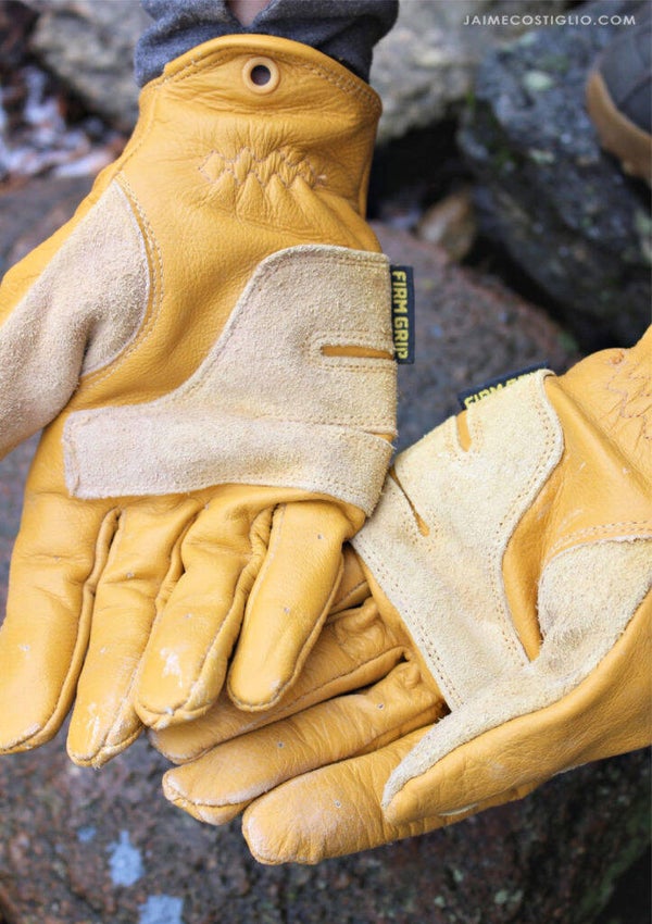 Grip Leather Work Gloves